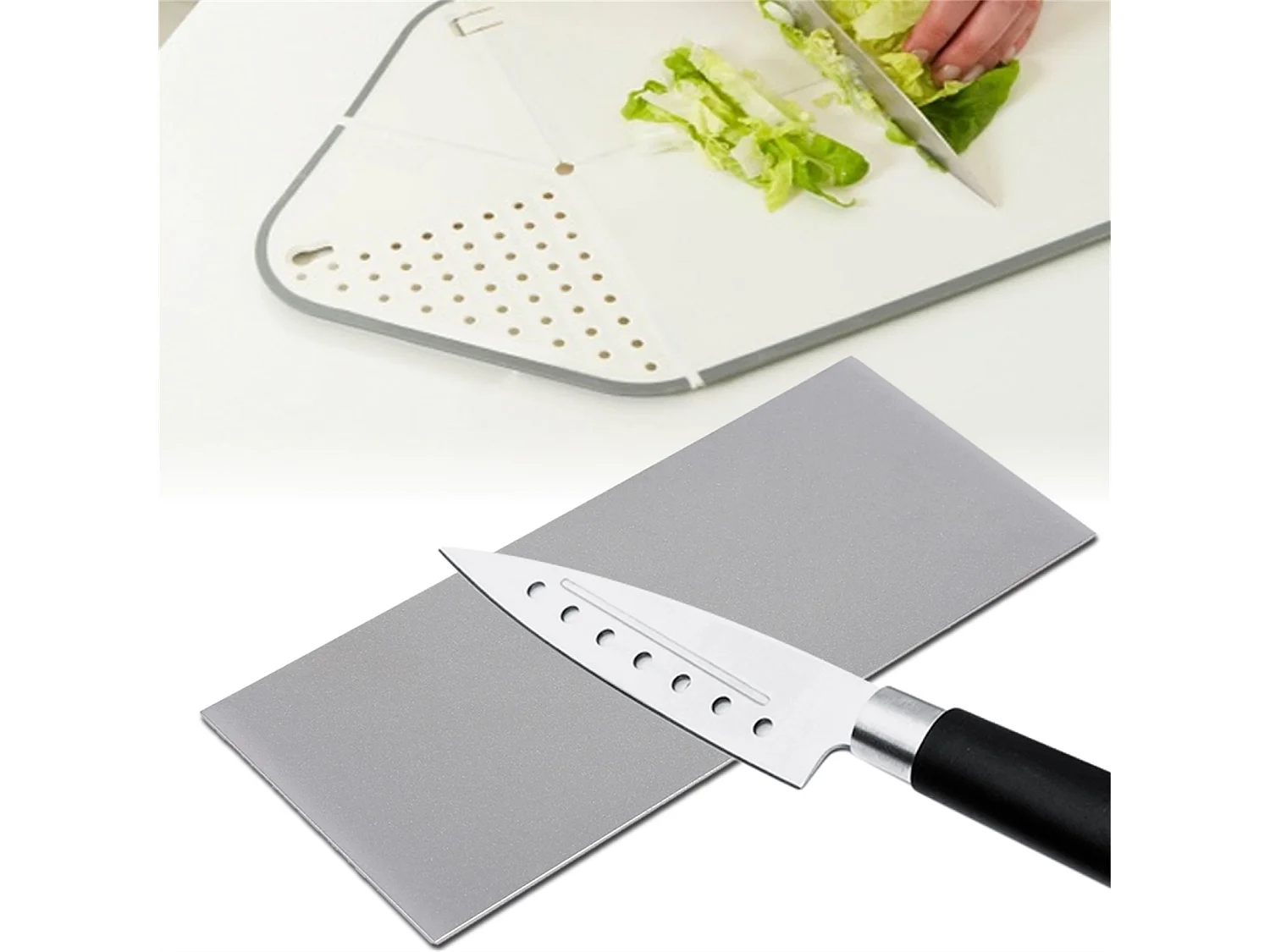 Pietra per affilare gli utensili per coltelli quadrati diamantati per levigatura sottile, pietra per affilare grana 1000