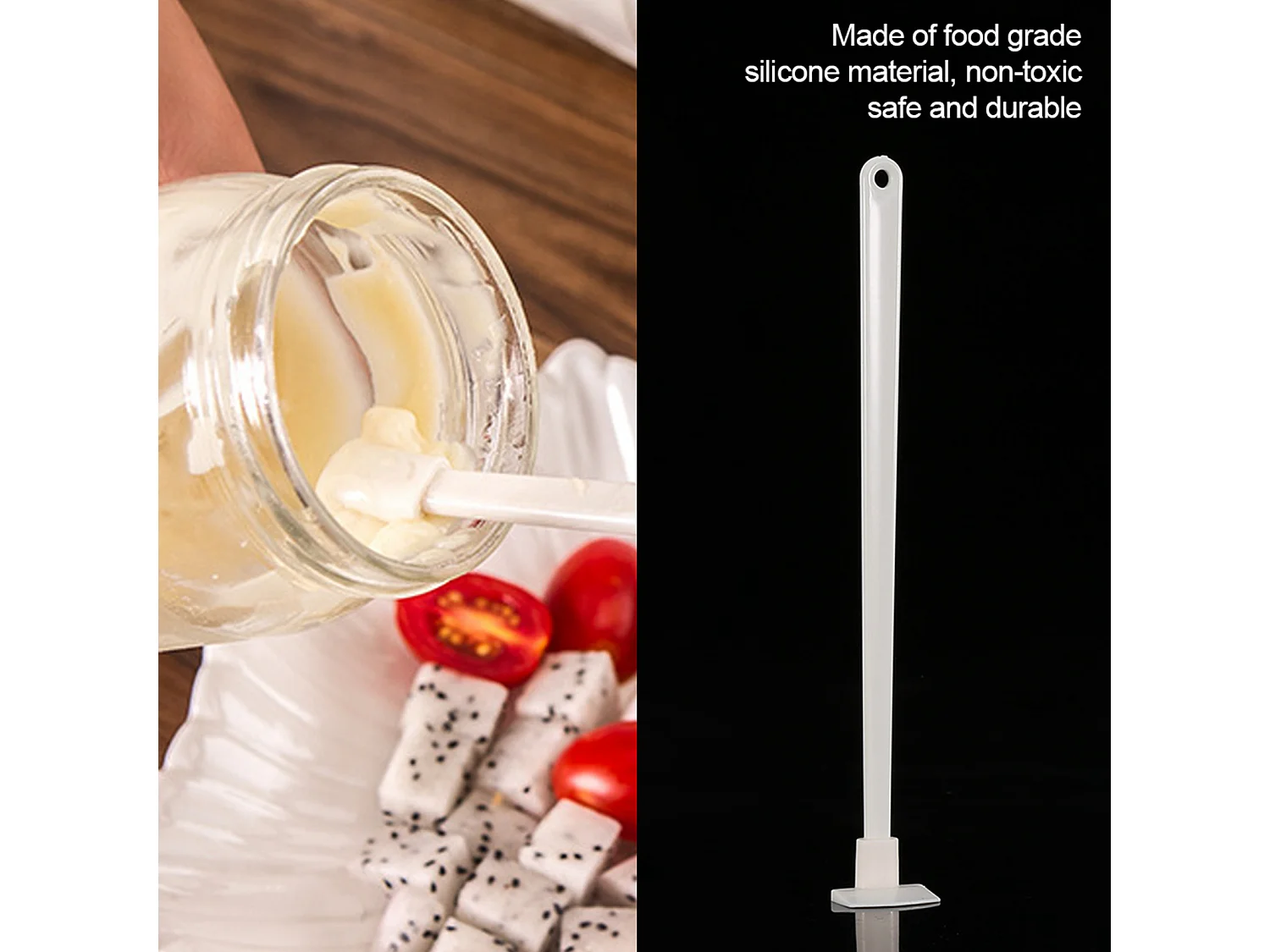 Spatole in silicone multifunzionali con manico lungo Final Drop Kitchen Scraper