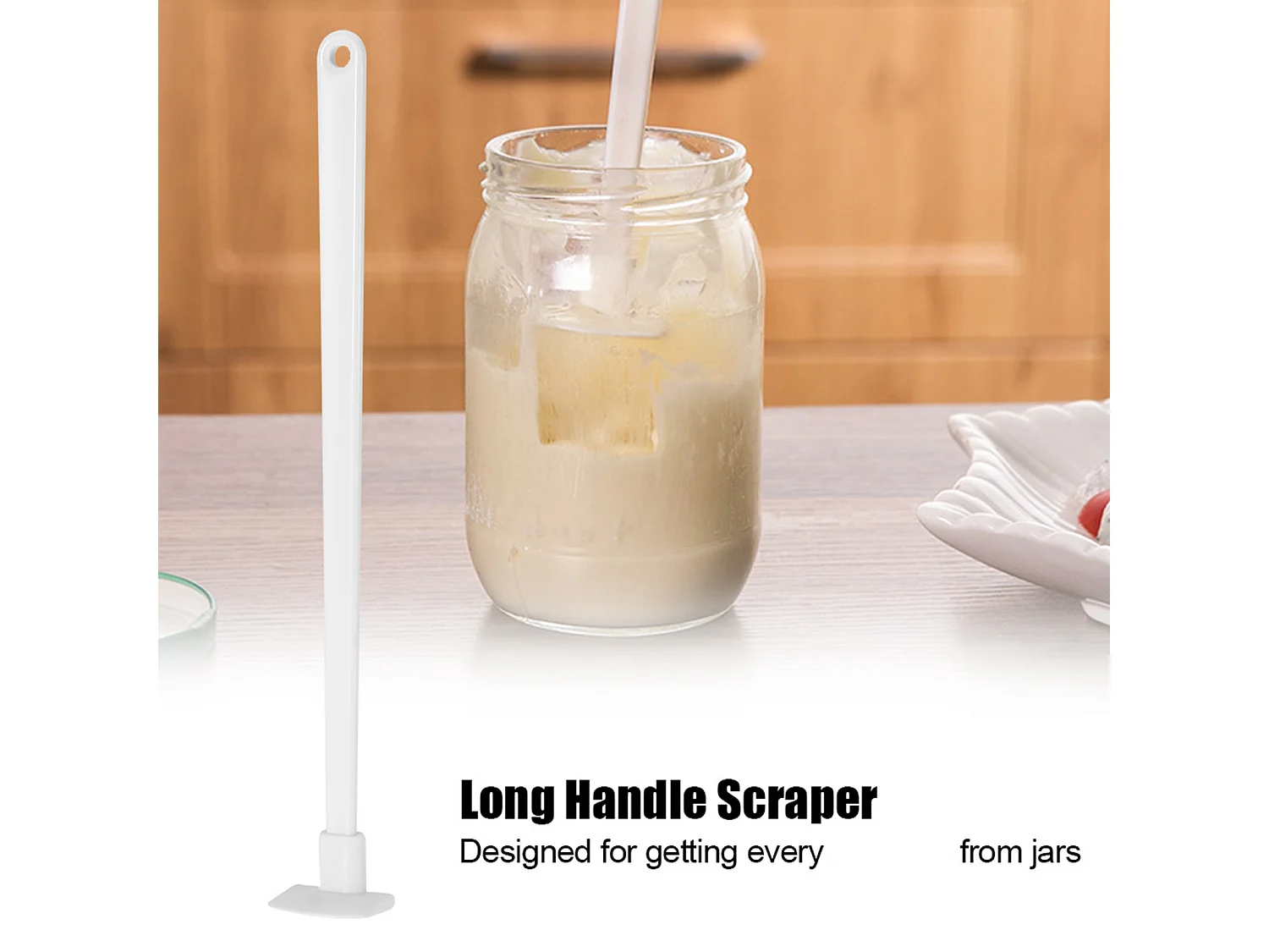 Spatole in silicone multifunzionali con manico lungo Final Drop Kitchen Scraper