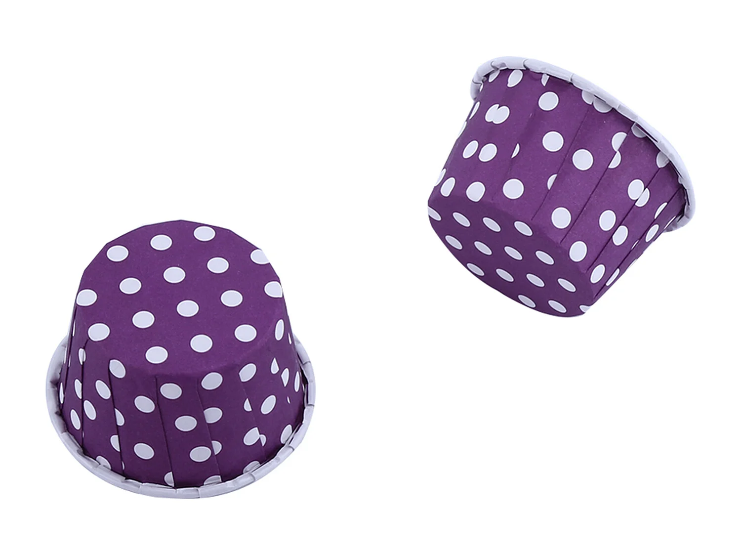 100 peças de papel para bolo, cupcake, forro, capa, muffin, copo de cozimento para festa, casamento, roxo