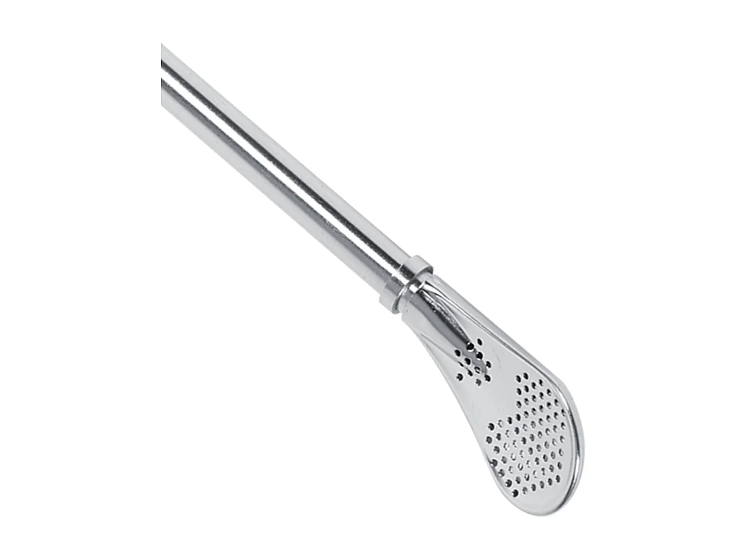 Zuverlässiger Edelstahl Yerba Mate Tee Kürbis Bombilla Trinkhalm gefiltert Löffel Silber