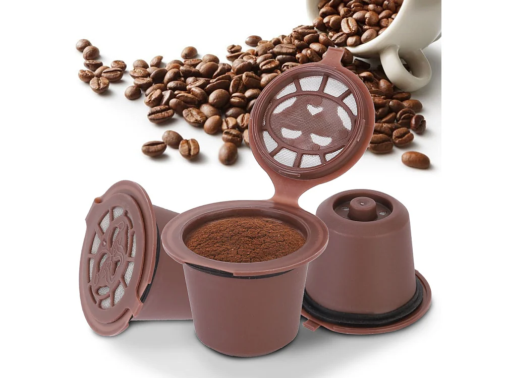 cápsulas de café reutilizables para el hogar, cápsulas rellenables con filtro, aptas para Nespres (café)