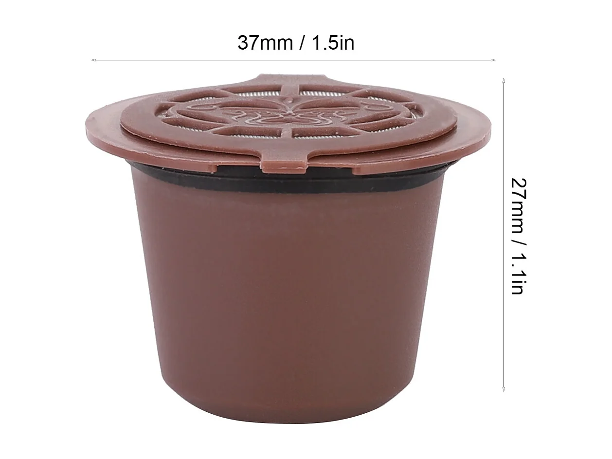cápsulas de café reutilizables para el hogar, cápsulas rellenables con filtro, aptas para Nespres (café)