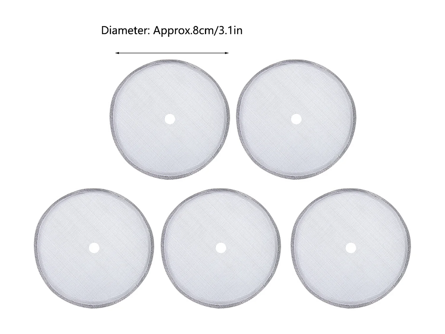5 pezzi di filtro per caffè in acciaio inossidabile per filtro a rete per caffettiera a pressa francese da 600 ml