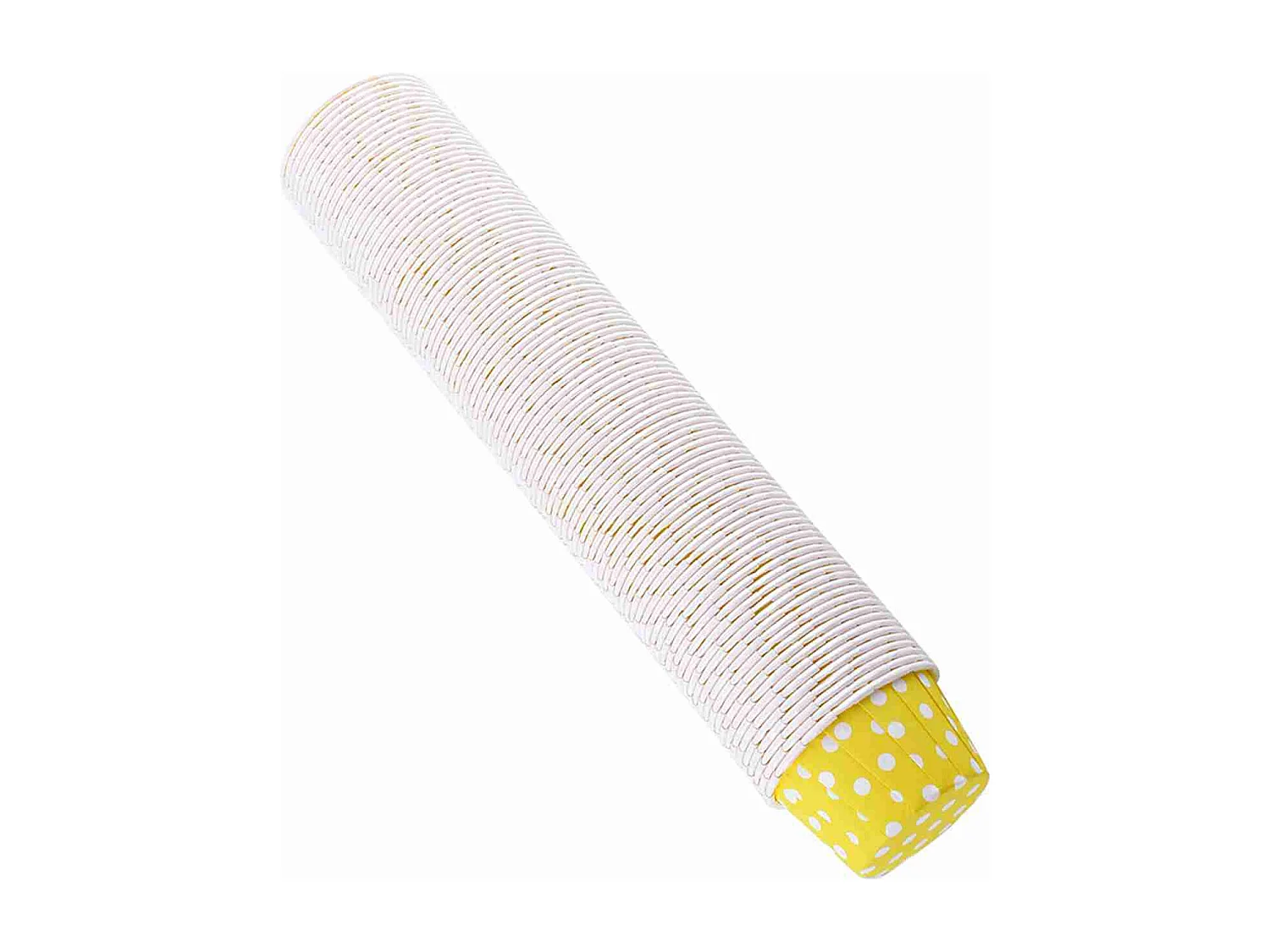 Lot de 100 caisses à cupcakes en papier pour muffins, pour fête, mariage, jaune