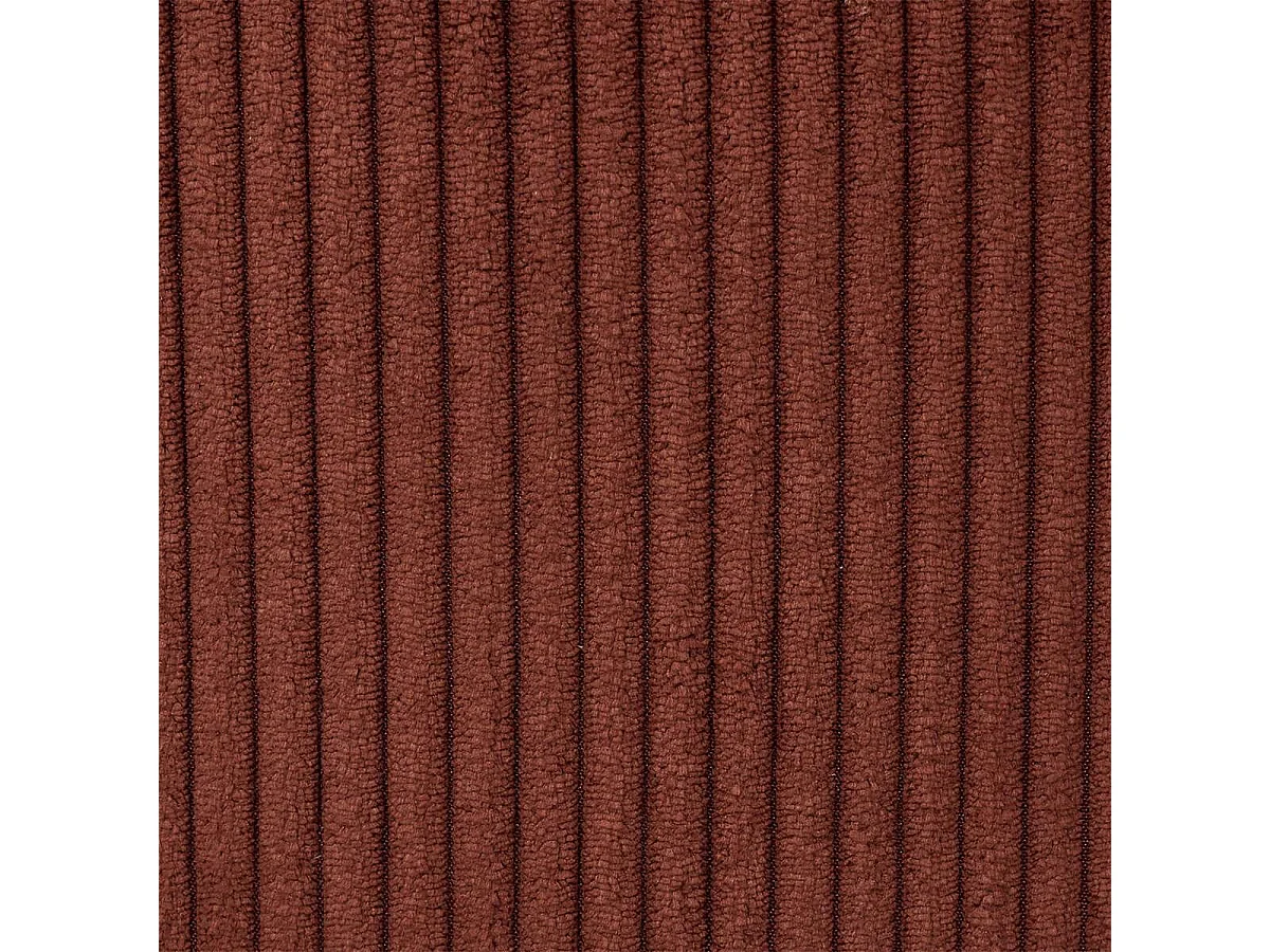 AMORY - Lot de 2 tabourets de bar en velours côtelé coloris terracotta