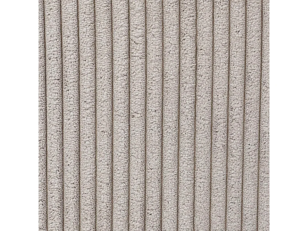 AMORY - Lot de 2 tabourets de bar en velours côtelé coloris taupe