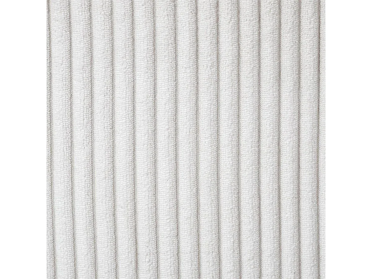 AMORY - Lot de 2 tabourets de bar en velours côtelé coloris crème