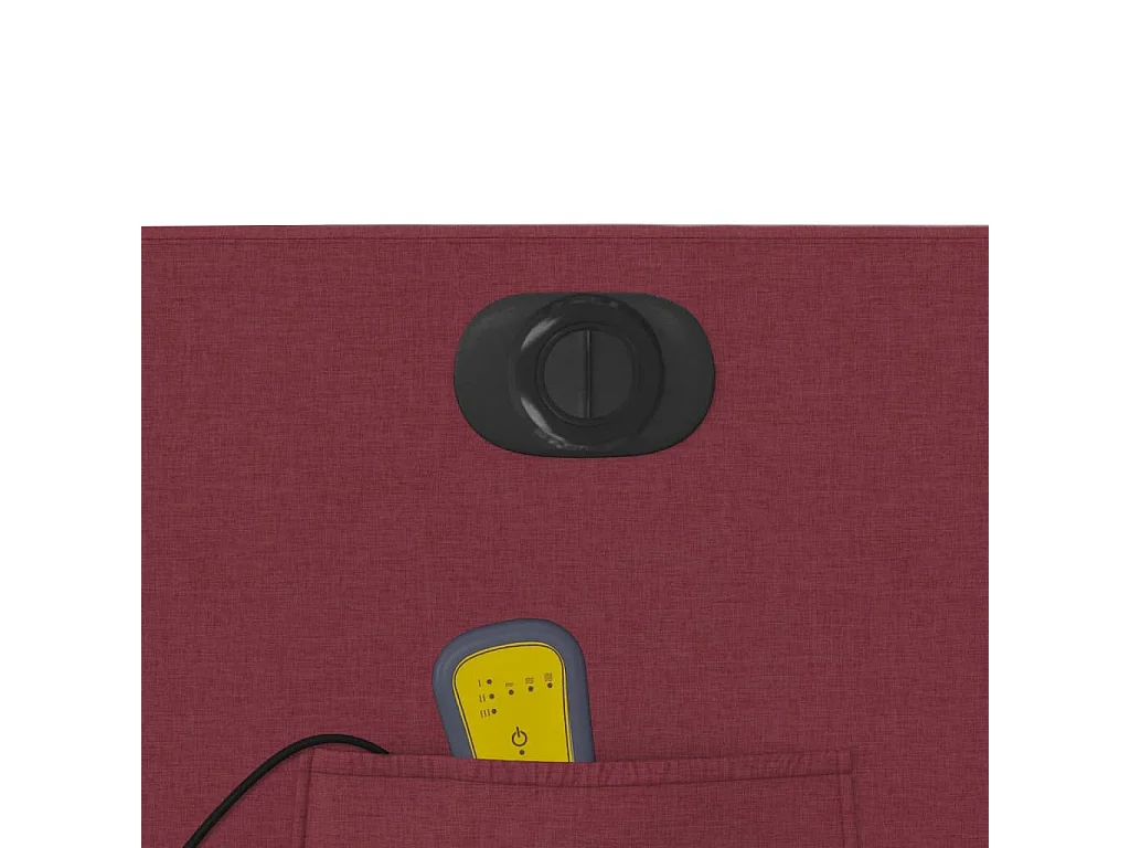Fauteuil de massage inclinable électrique Rouge bordeaux Tissu