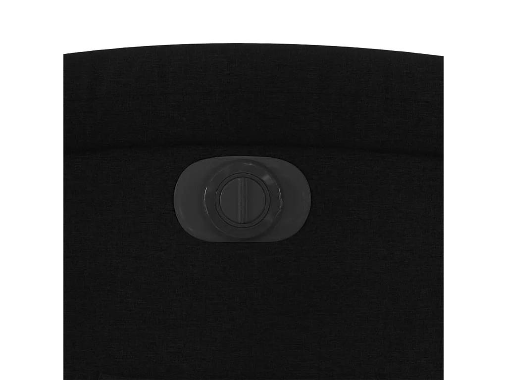 Sillón reclinable eléctrico de tela negro