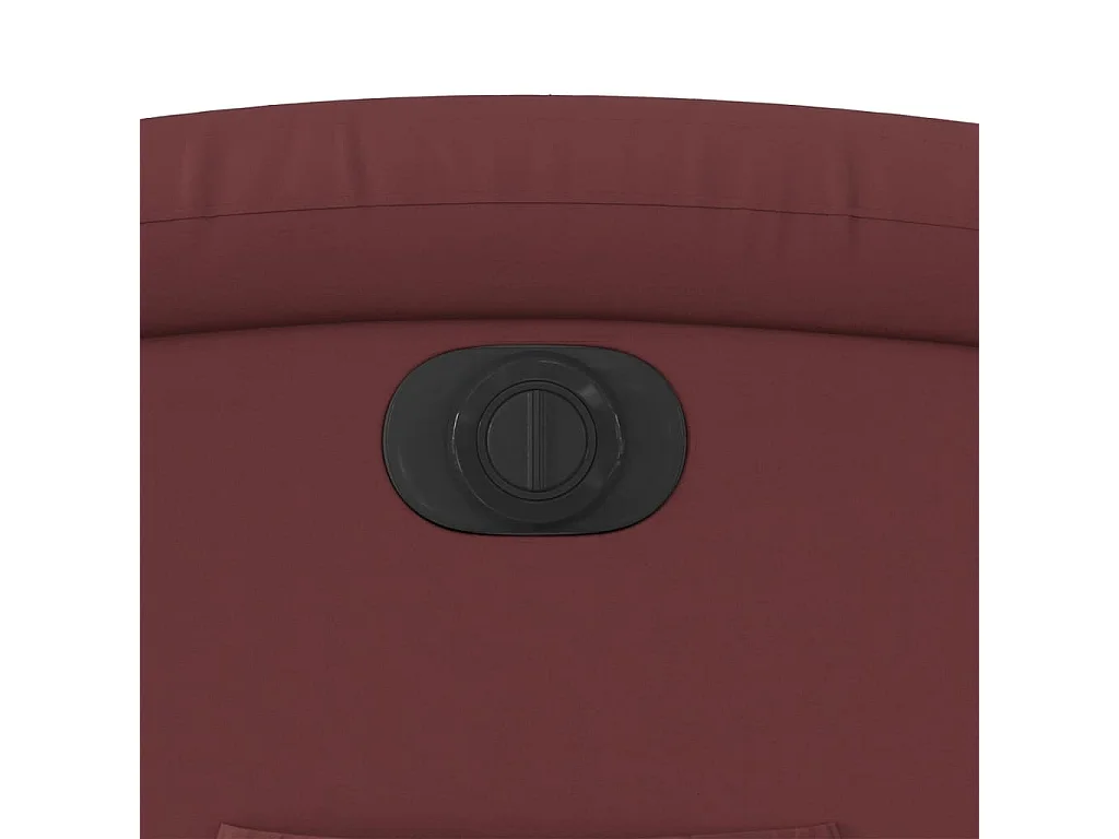 Fauteuil inclinable électrique Rouge bordeaux Similicuir