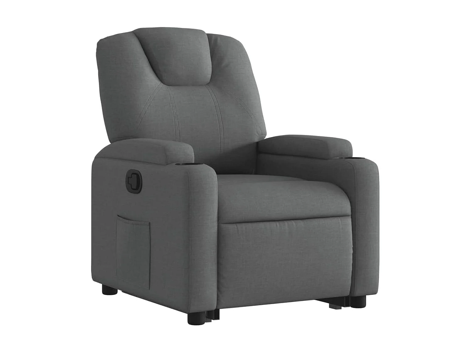 Fauteuil inclinable Gris foncé Tissu