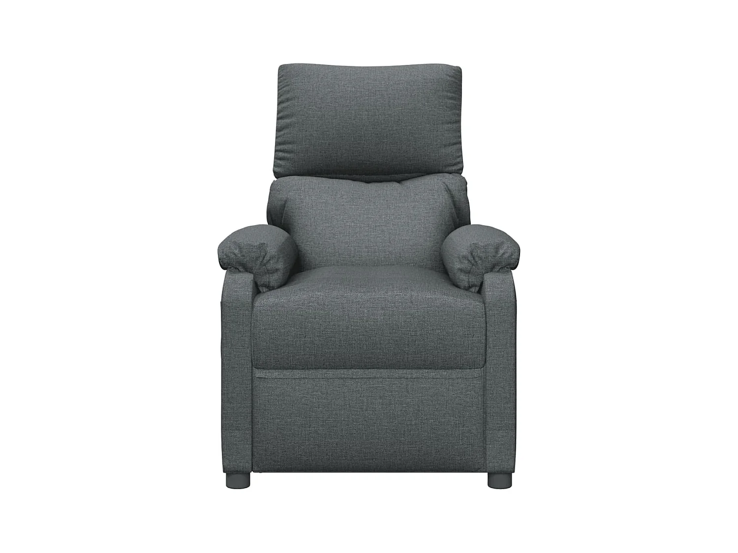 Poltrona Reclinabile in Tessuto Grigio Scuro