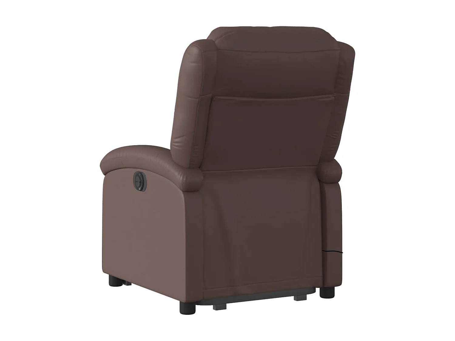 Fauteuil inclinable de massage électrique marron similicuir