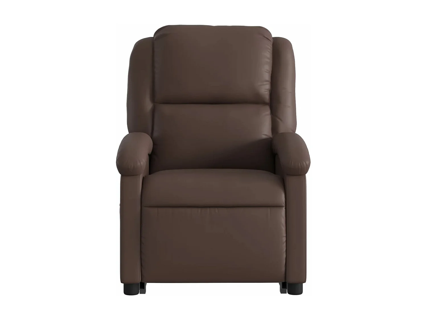 Fauteuil inclinable de massage électrique marron similicuir