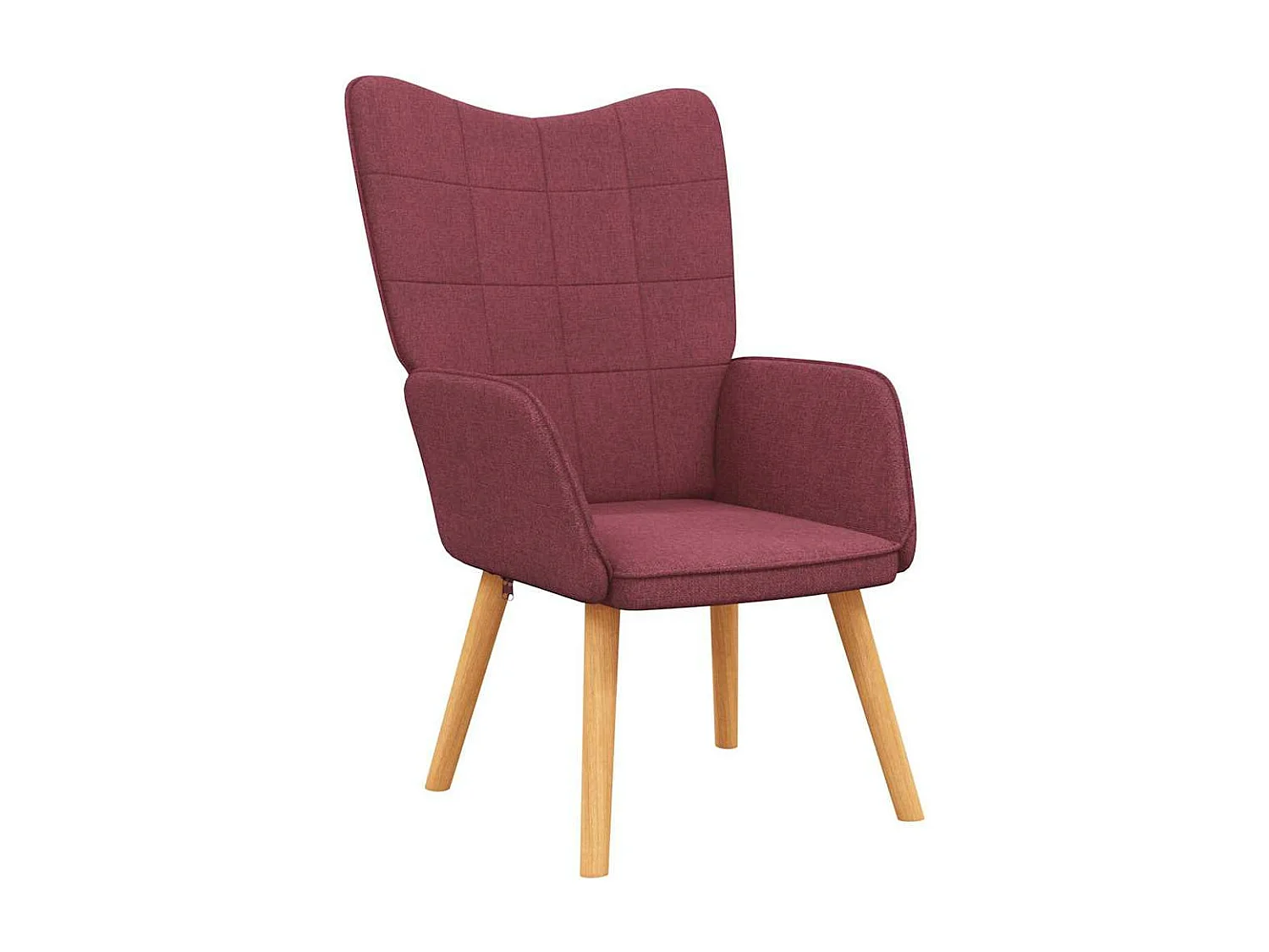 Chaise de relaxation avec tabouret Rouge bordeaux Tissu