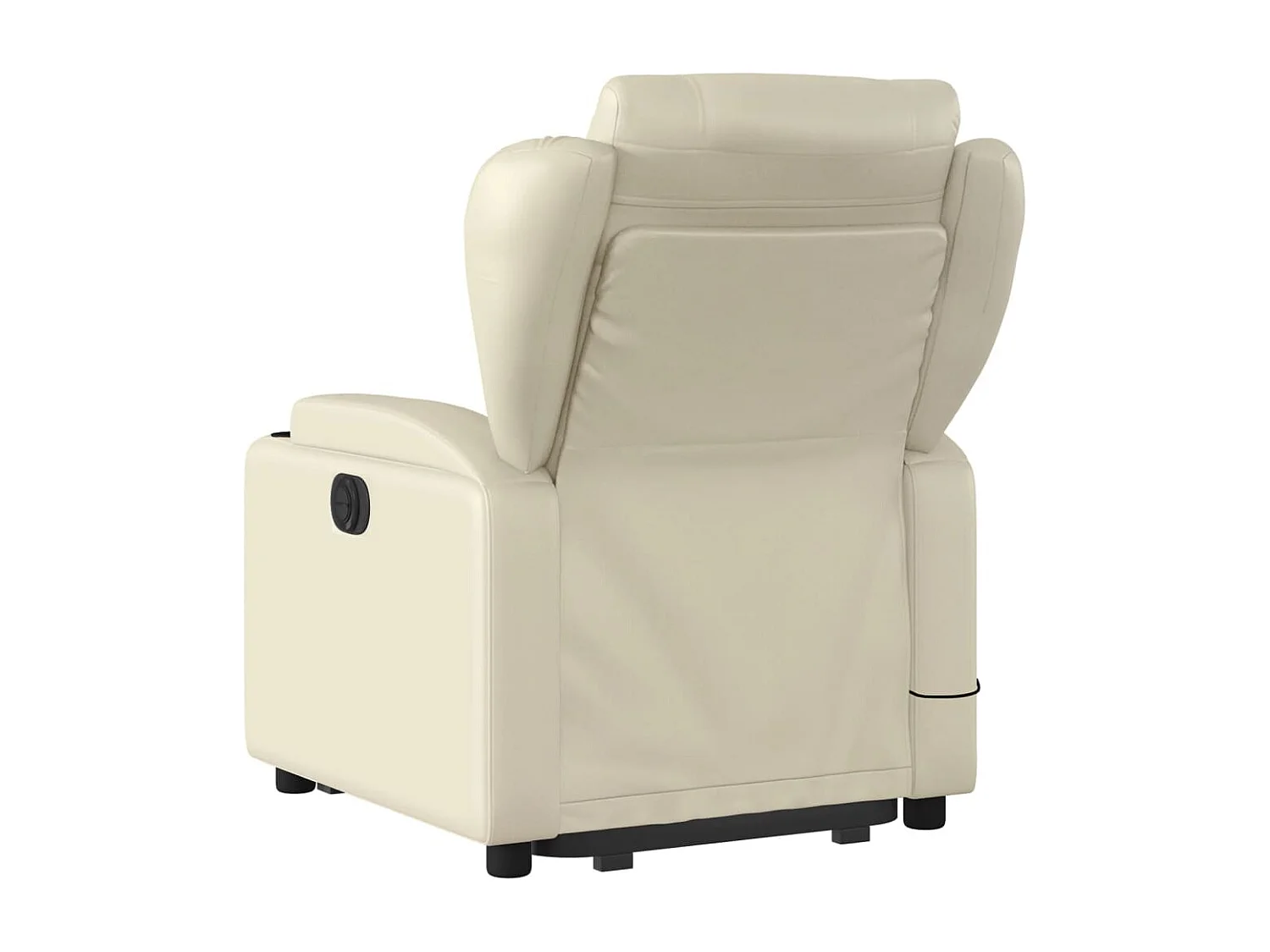 Fauteuil inclinable de massage Crème Similicuir
