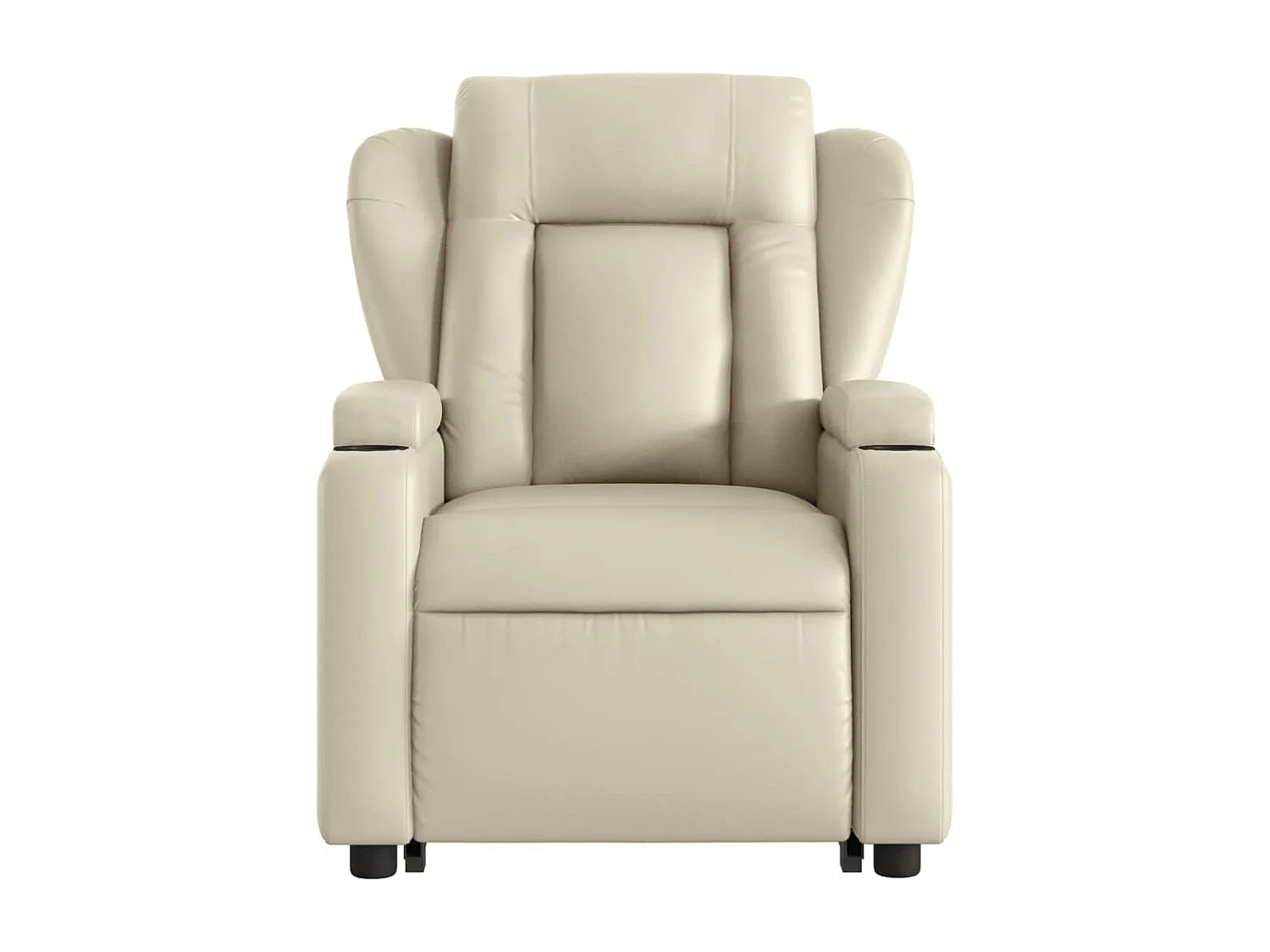 Fauteuil inclinable de massage Crème Similicuir
