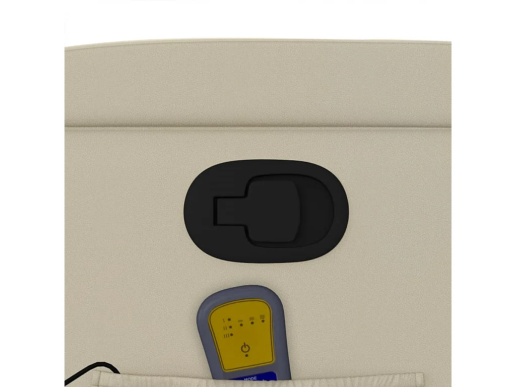 Fauteuil inclinable de massage Crème Similicuir