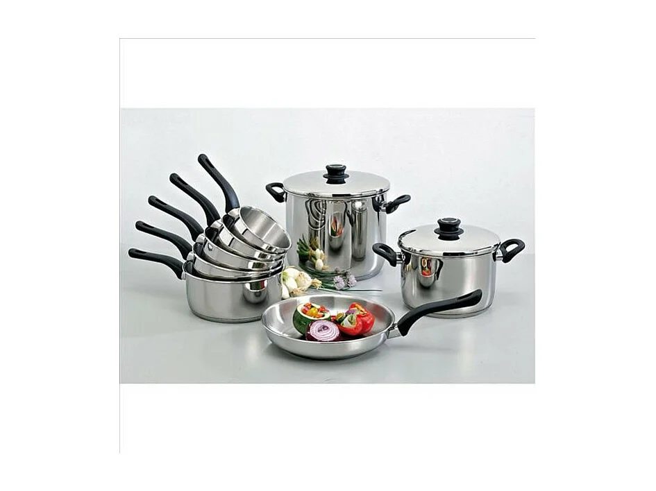 Casserole Studio 14 cm en inox 18/10 avec poignée ergonomique en bakélite noire