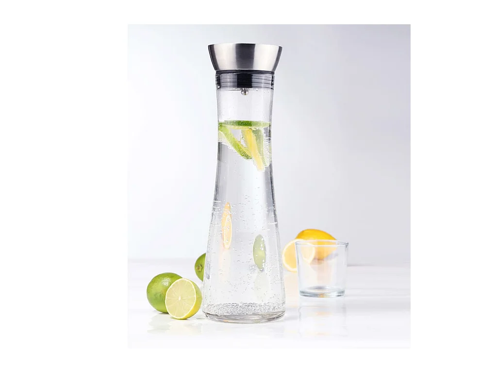 Wasserkaraffe mit Ausgießer Transparent 1,2 L