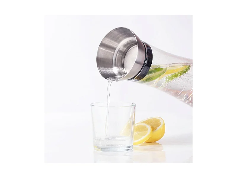 Wasserkaraffe mit Ausgießer Transparent 1,2 L