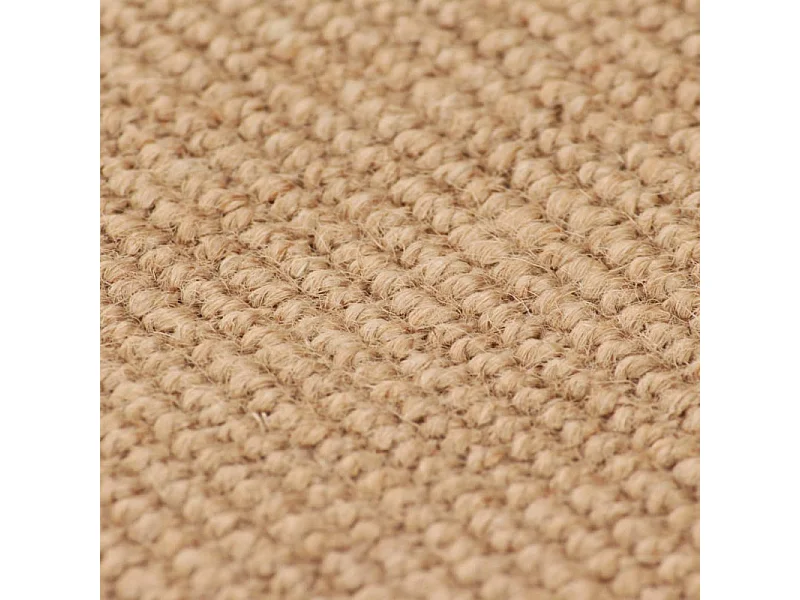 Tapis en jute avec support en latex 70 x 130 cm Naturel