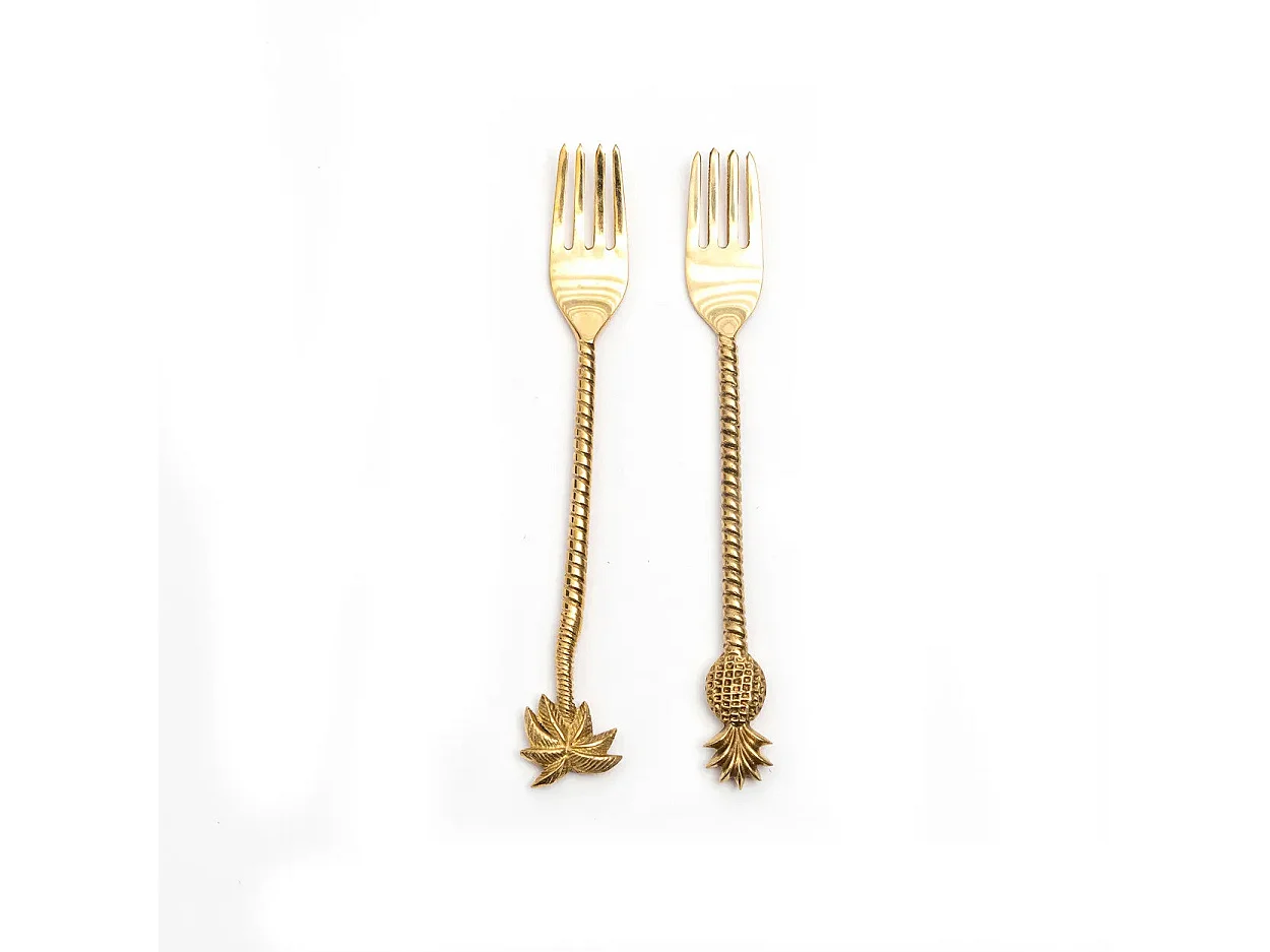 Die Ananas Gabel - Gold