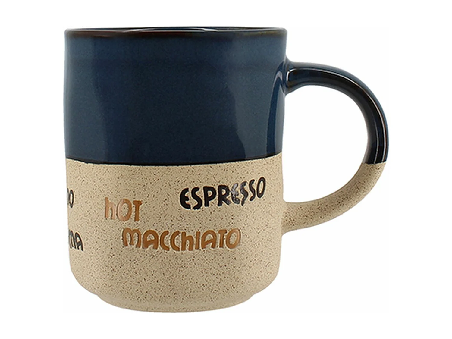 Novastyl - Lot 6 Mugs Macchiato 34cl En Ceramiques 3 Couleurs Assorties