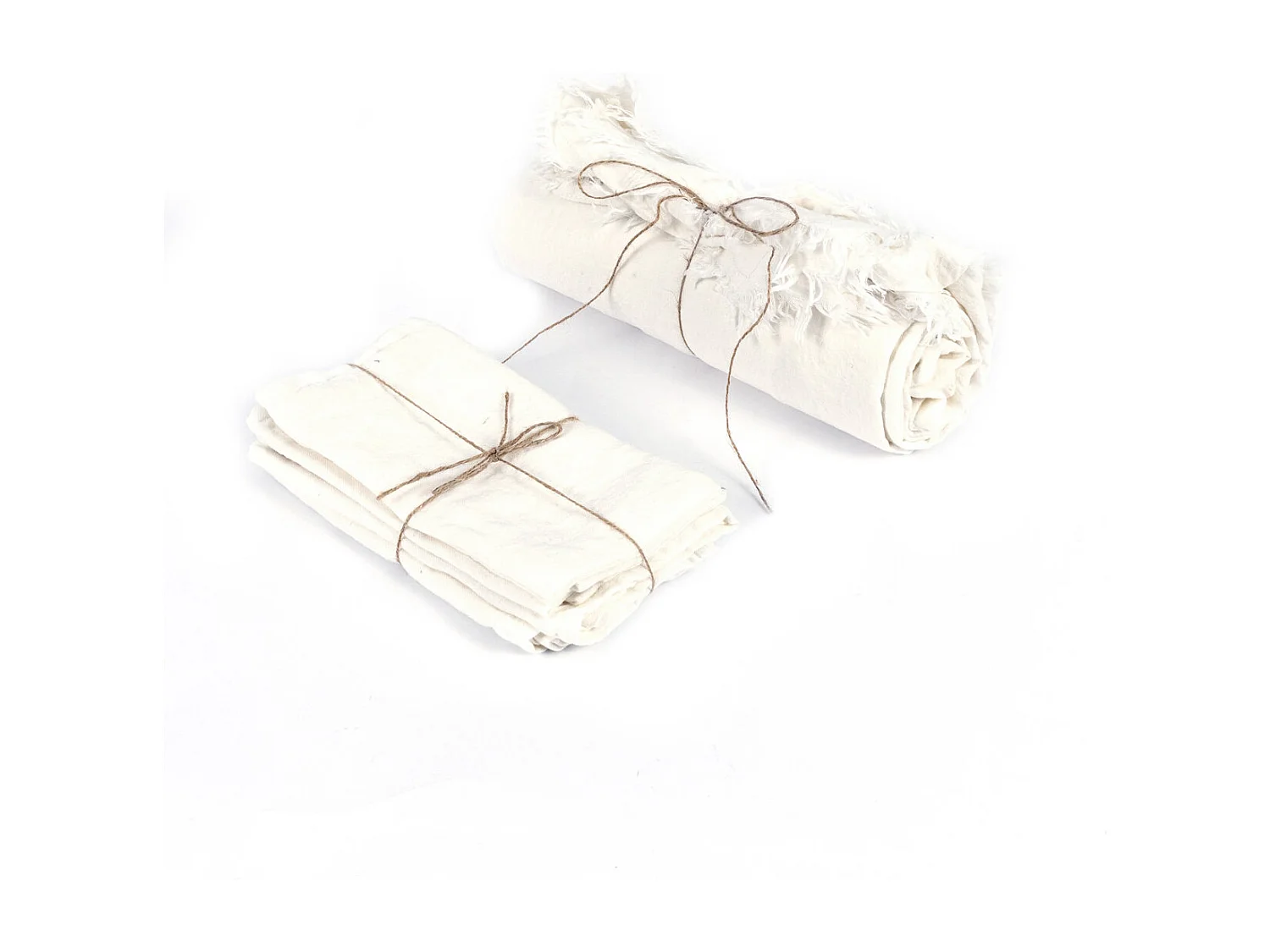 La Nappe en Lin - Blanc -150x200