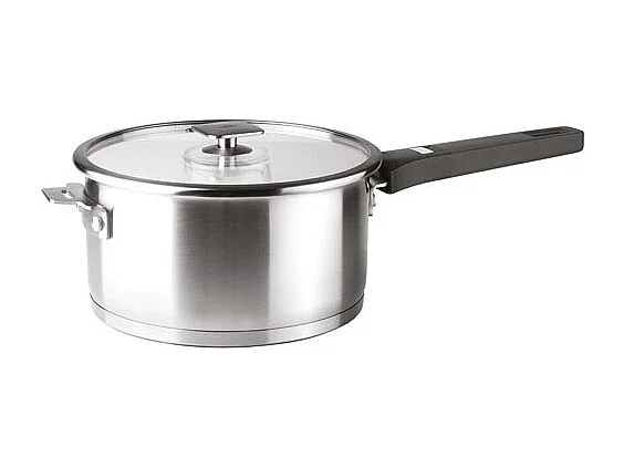 Cacerola inox de 16 cm con mango desmontable y sistema Click & Lock - Colección Combi de Lacor