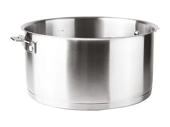 Roestvrijstalen braadpan van 24 cm met afneembaar handvat en Click & Lock-systeem - Combi-collectie van Lacor