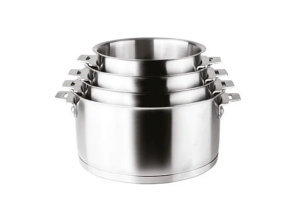 Roestvrijstalen braadpan van 24 cm met afneembaar handvat en Click & Lock-systeem - Combi-collectie van Lacor