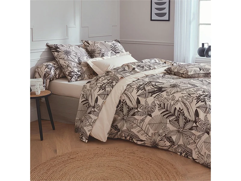 Juego de funda nórdica con estampados negros 260 x 240 cm