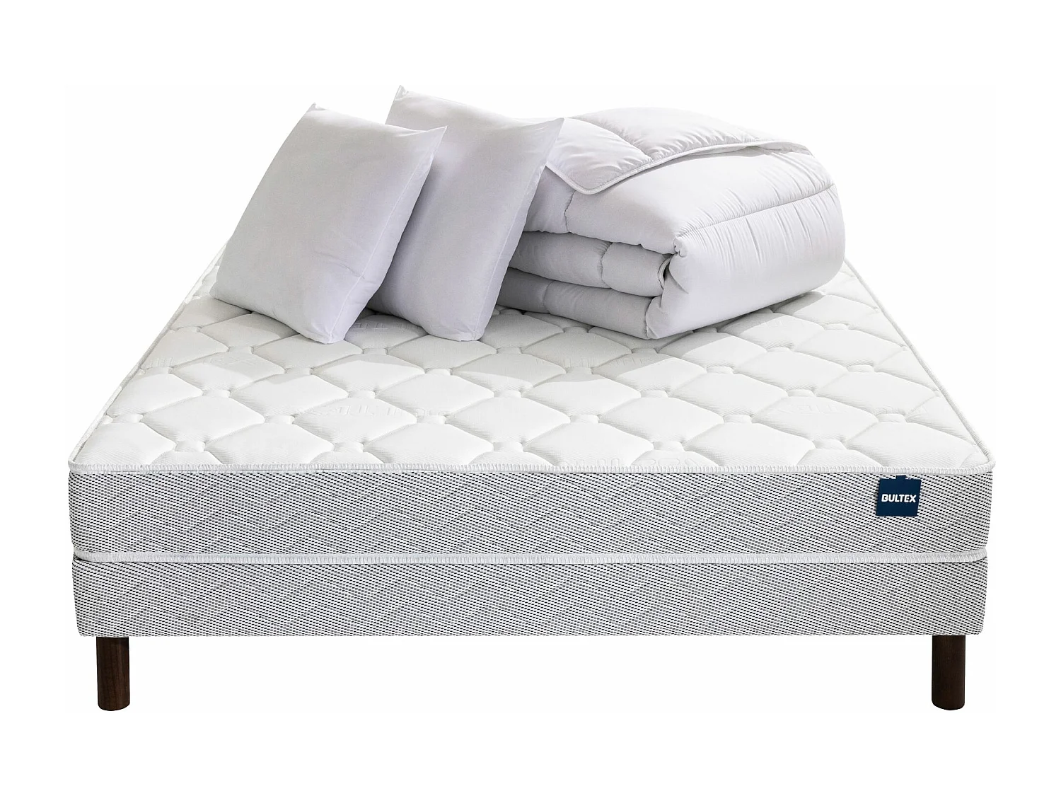 Pack couette tempérée 260x240 et oreillers 60x60 Bultex