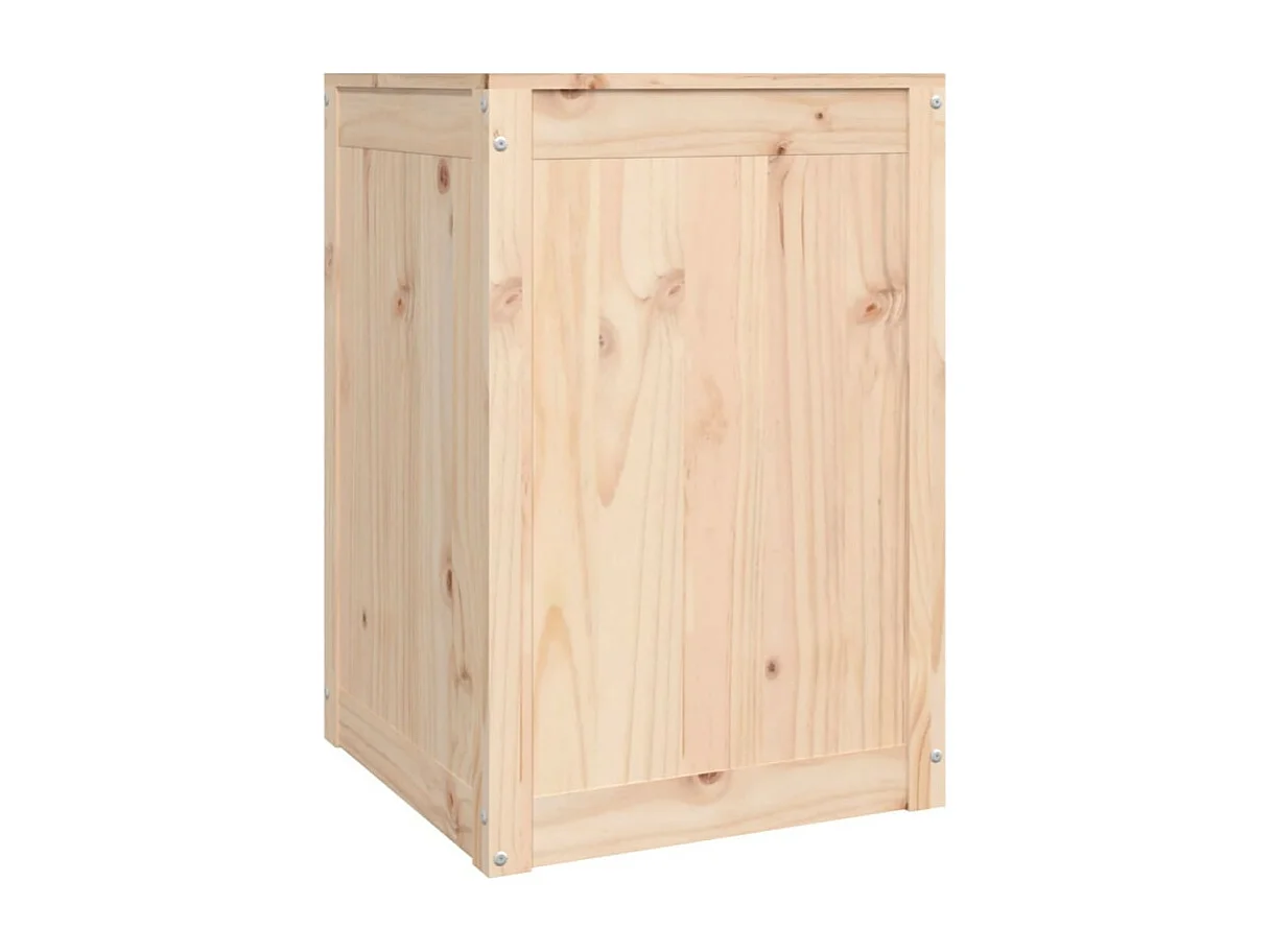 Wäschetruhe 44x44x66 cm Massivholz Kiefer