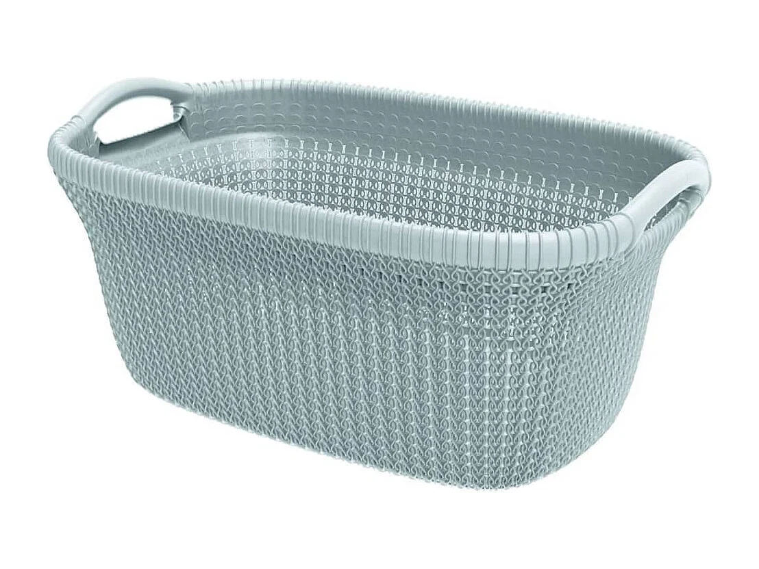 Wäschekorb Knit 40 L Hellblau