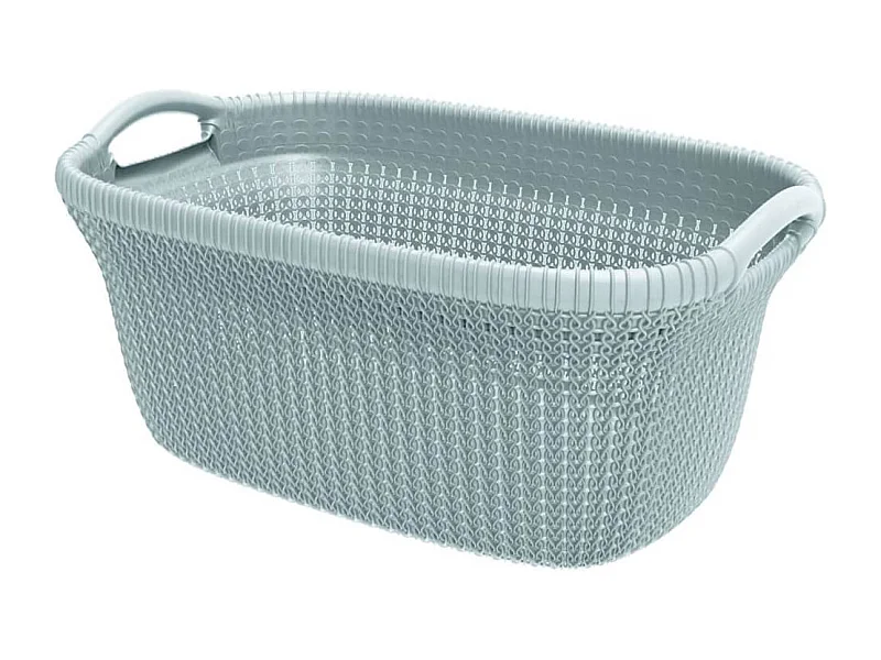 Wäschekorb Knit 40 L Hellblau