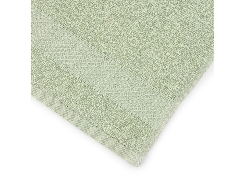 Set van 2 handdoeken - Grote handdoek - 100% katoen - Groen - 100x150
