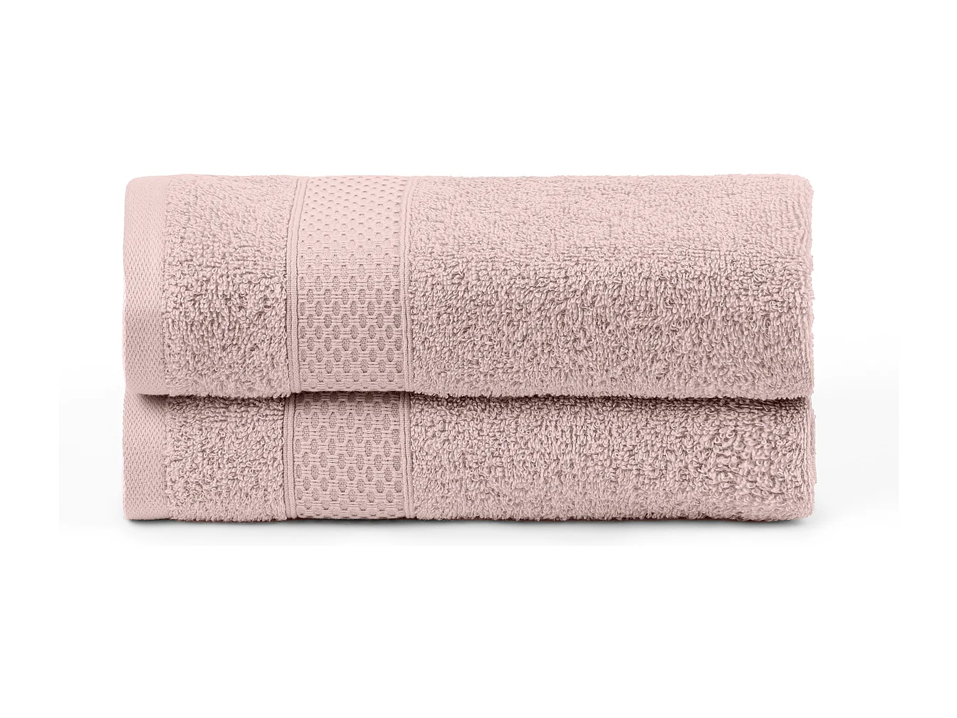 2er-Set Handtücher - Handtuch - 100% Baumwolle - Rosa - 30x50