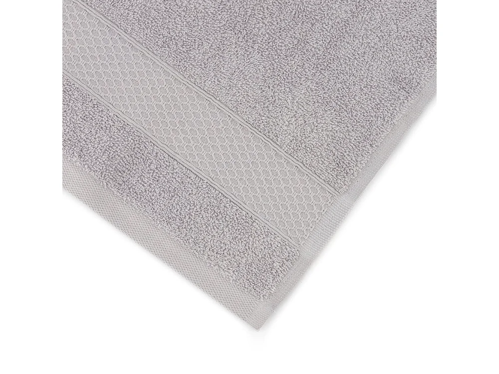 Juego De 2 Toallas - Toalla Ducha - 100% Algodón - Gris - 70x140