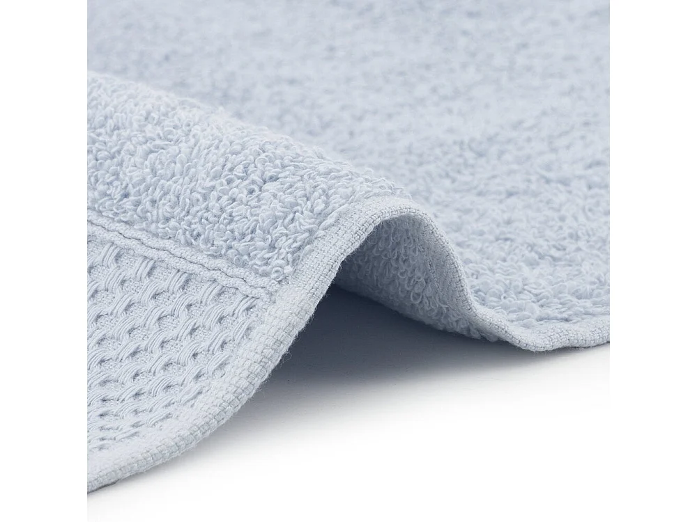 Set van 2 handdoeken - Grote handdoek - 100% katoen - Blauw - 100x150