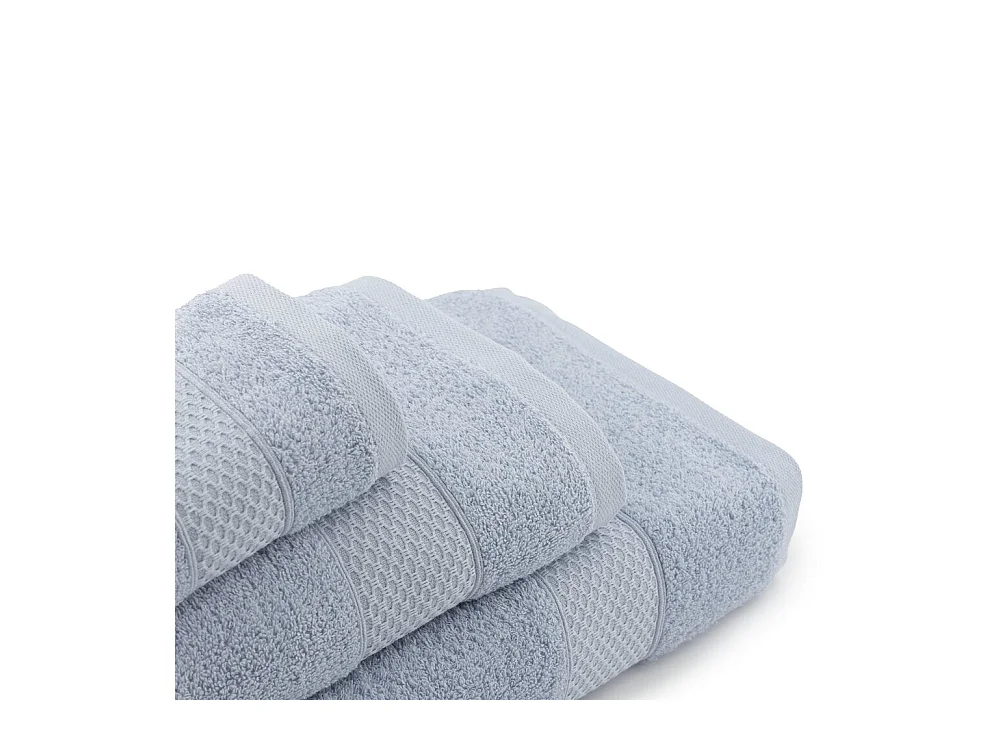 Set 2 Asciugamani - Asciugamano Bidet - 100% Cotone - Blu - 50x100