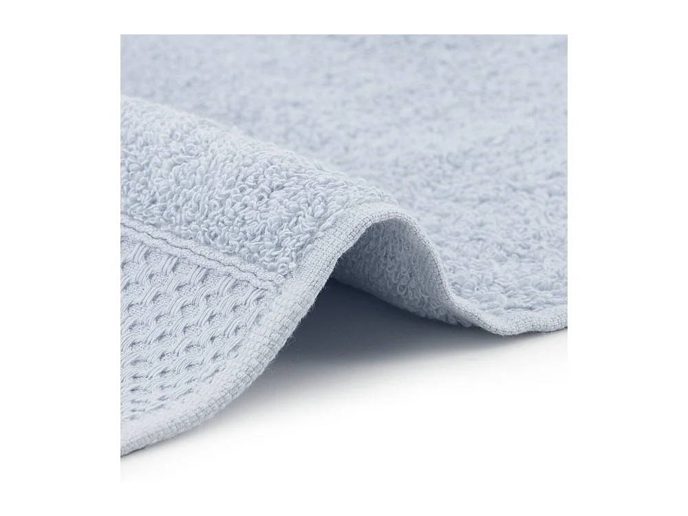 Set 2 Asciugamani - Asciugamano Bidet - 100% Cotone - Blu - 50x100