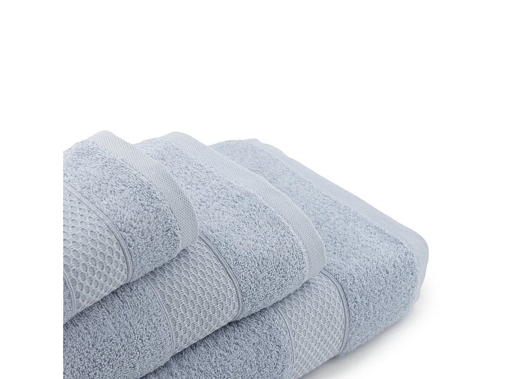 Conjunto de 2 Toalhas - Toalha de Bidé - 100% Algodão - Azul - 50x100