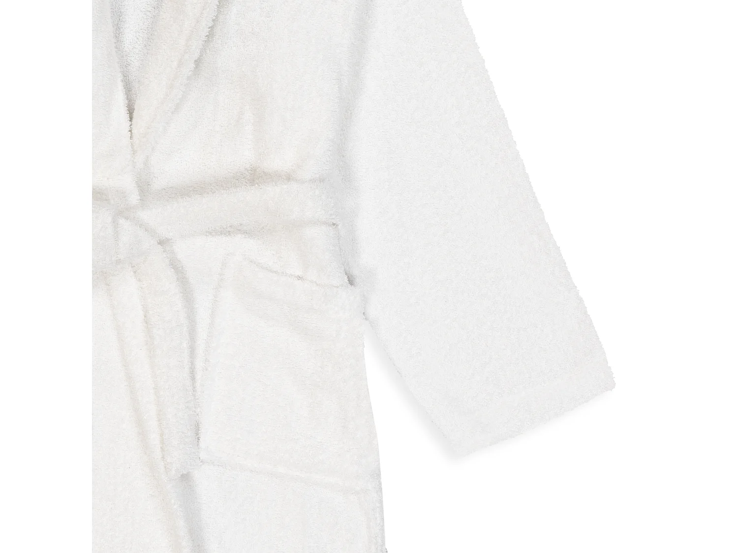 Szlafrok unisex - 100% bawełny - Szlafrok frotte - Biały - Xxl