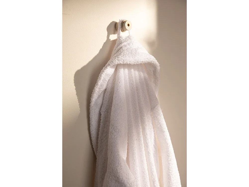Peignoir unisexe - 100% coton - Peignoir éponge - Blanc - Xxl