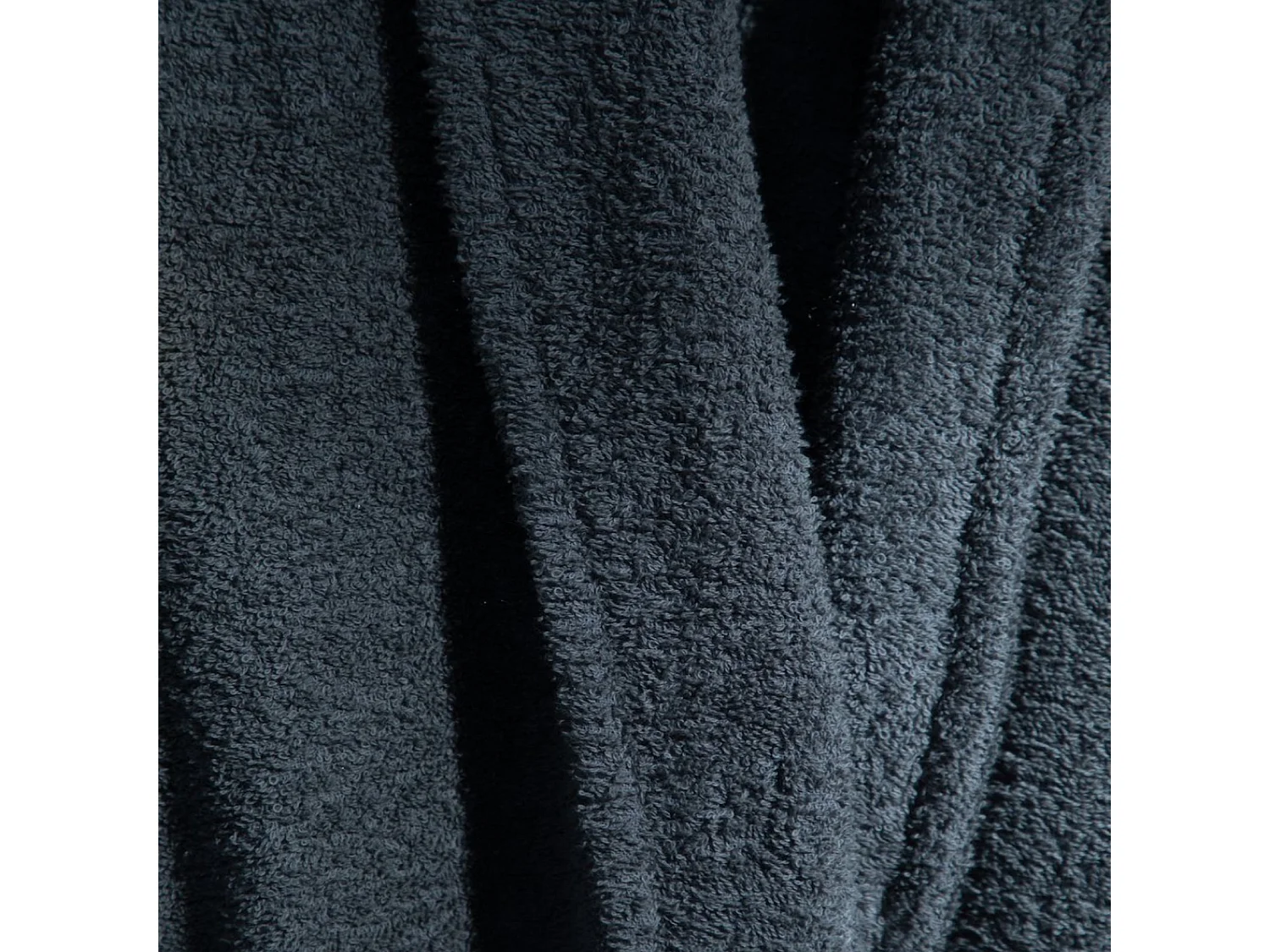 Unisex-Duschbademantel – 100 % Baumwolle – Frottee-Bademantel – Anthrazit – L