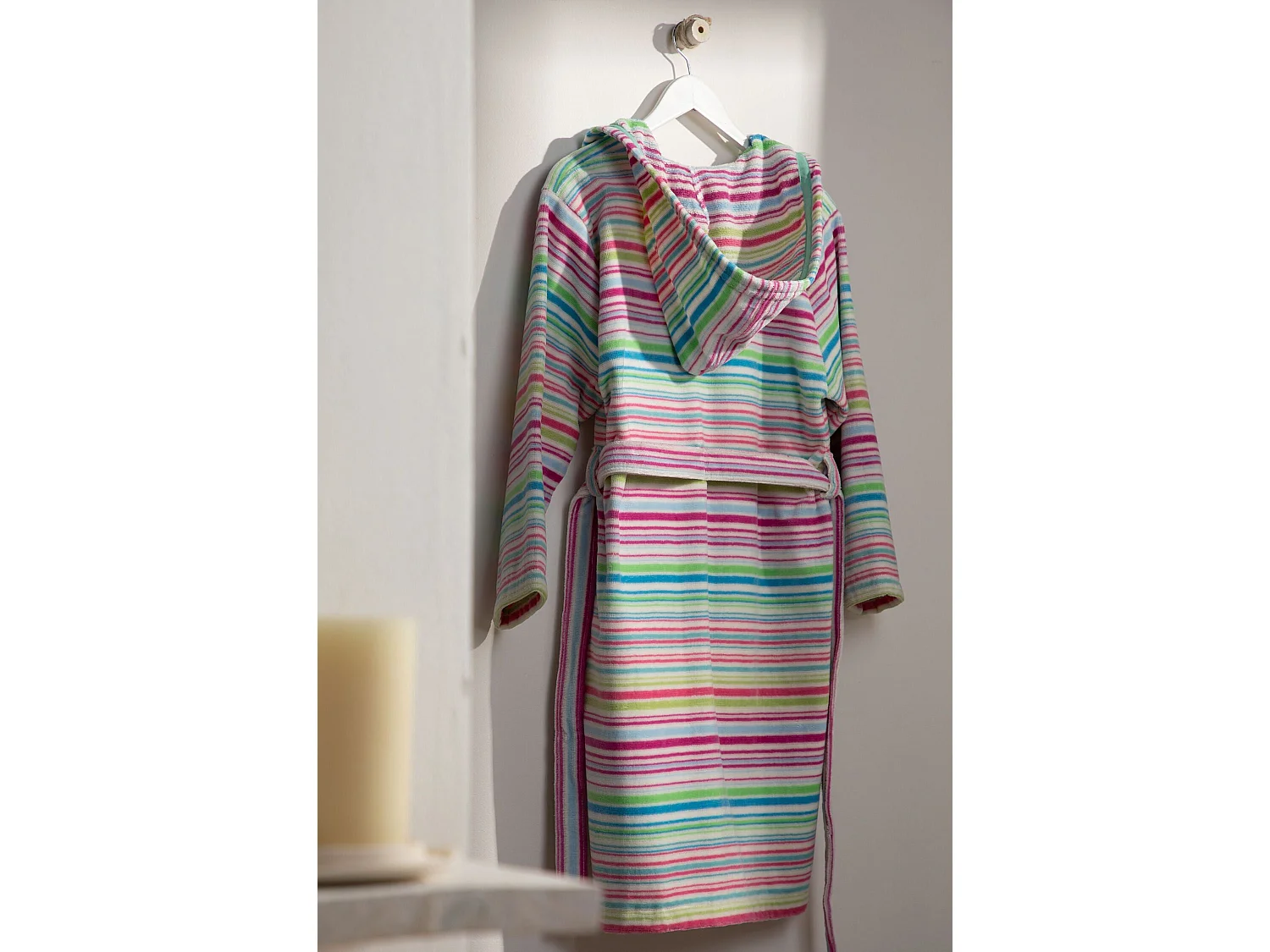 Boskimo Kids Marianne - Albornoz Niños - Adolescentes - A Rayas - 12