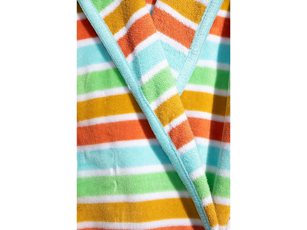 Boskimo Iris – Bademantel aus 100 % Baumwollsamt – L